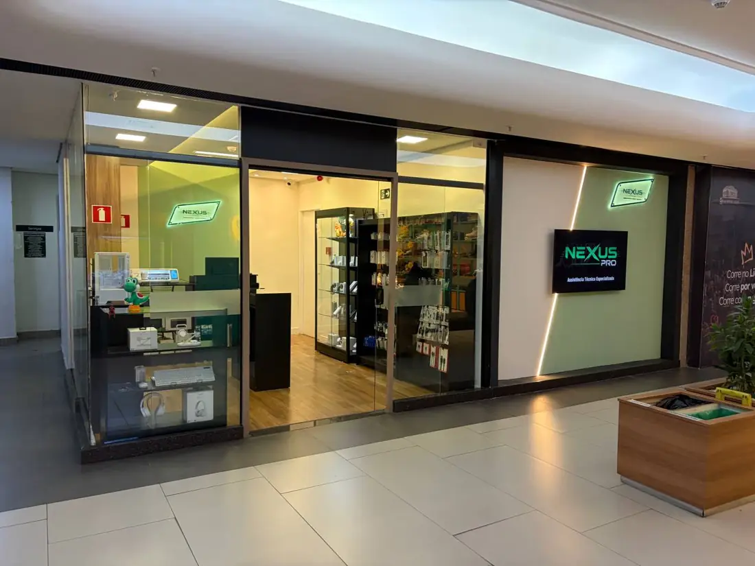 Fachada da loja Nexus Pro no Shopping Light